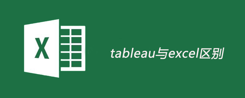 The difference between tableau and excel