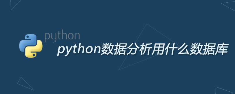 Python 데이터 분석에 사용할 데이터베이스는 무엇입니까?