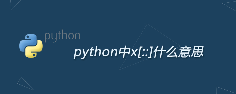 python中x[::]什么意思