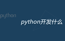 python开发什么