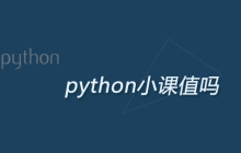 python小课值吗