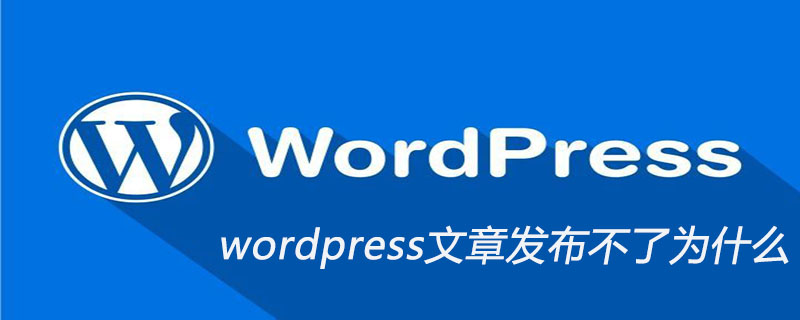 wordpress文章发布不了为什么-小浪学习网
