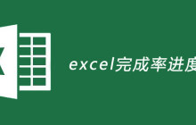excel完成率进度条