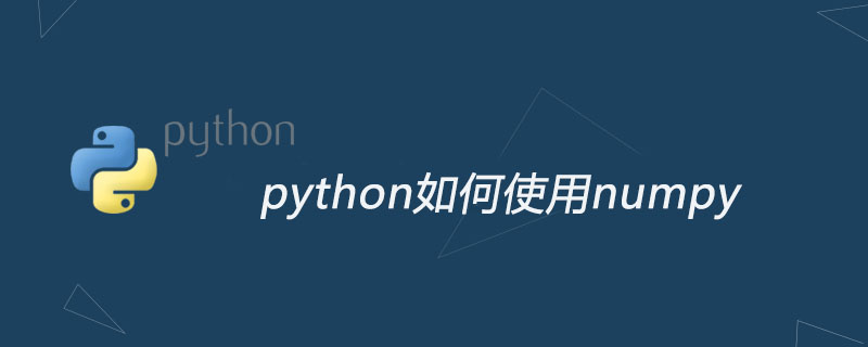 python如何使用numpy