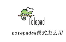 notepad++列模式怎么用
