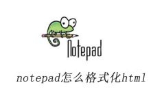 notepad怎么格式化html
