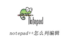 notepad++怎么列编辑