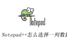 Notepad++怎么选择一列数据
