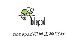 notepad如何去掉空行
