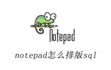 notepad++怎么排版sql