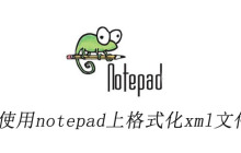 如何使用notepad++上格式化xml文件格式