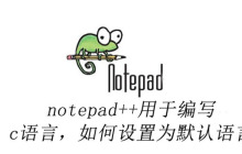 notepad++用于编写c语言，如何设置为默认语言