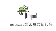 How to format code in notepad