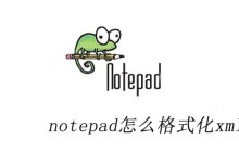 notepad怎么格式化xml