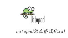 notepad怎么格式化xml