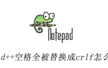 NotePad++空格全被替换成crlf怎么改回去