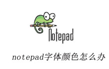 notepad字体颜色怎么办