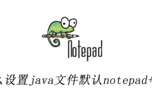 怎么设置java文件默认notepad++打开