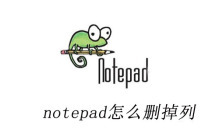 notepad怎么刪掉列