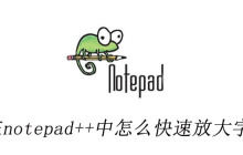 在notepad++中怎么快速放大字体