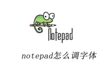 notepad怎么调字体