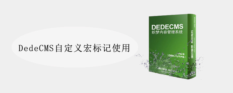 DedeCMS自定义宏标记使用 DedeCms网站建站教程