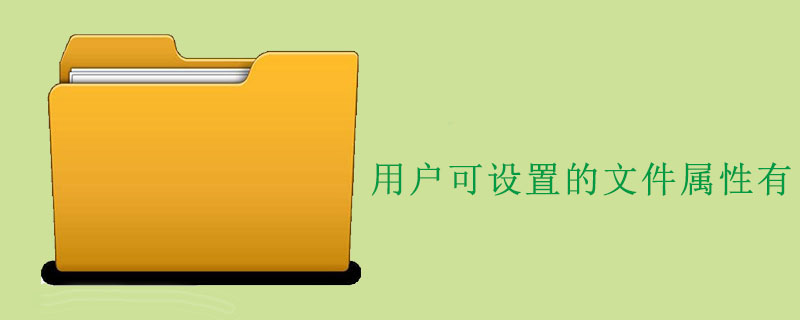 用户可设置的文件属性有