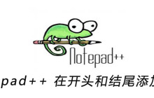 Notepad++ 在开头和结尾添加内容