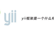 yii框架是一个什么样的框架
