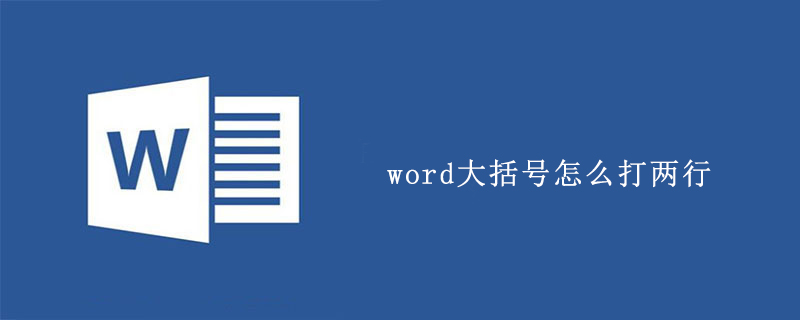 word大括號(hào)怎么打兩行-小浪學(xué)習(xí)網(wǎng)