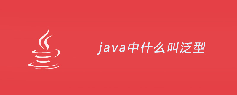 java中什么叫泛型
