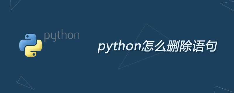 python怎么删除语句