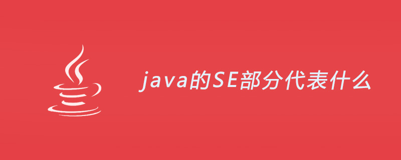 java的SE部分代表什么