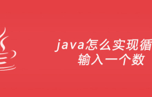java怎么实现循环输入一个数？