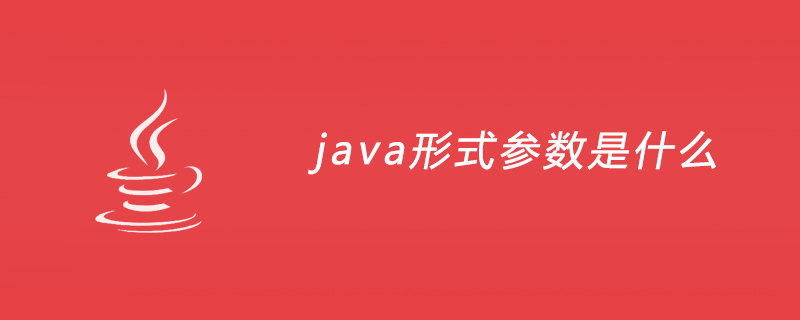 java形式参数是什么