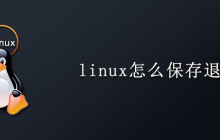 linux怎么保存退出