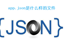 app.json是什么样的文件