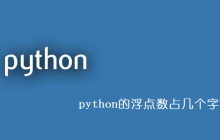 python的浮点数占几个字节
