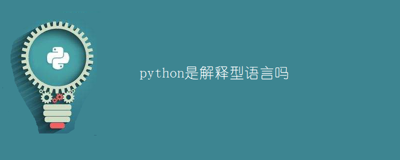 python是解释型语言吗