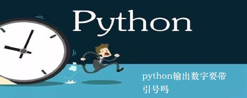 Python输出数字要带引号吗 Python教程 Php中文网