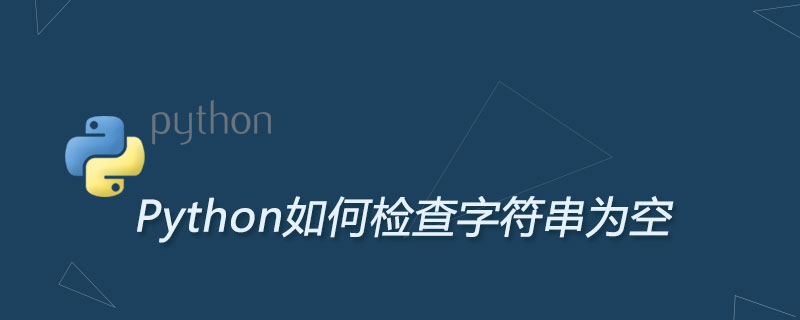 Python如何检查字符串为空