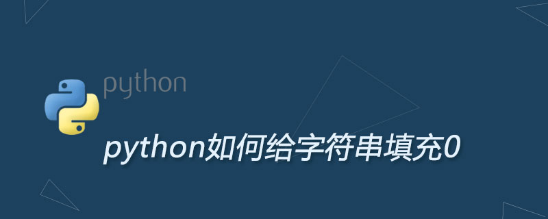 python如何给字符串填充0
