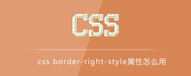 css border-right-style属性怎么用