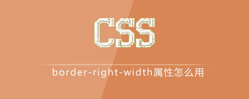 css border-right-width属性怎么用