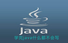 学完java什么都不会写