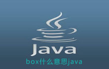 java中的box是什么意思