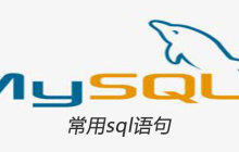 常用sql语句有哪些