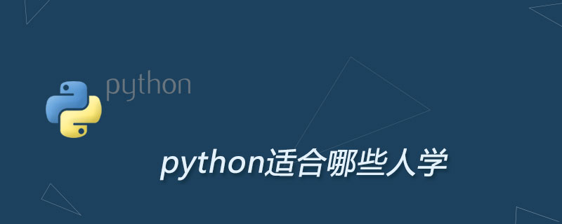 Who is suitable for learning python?