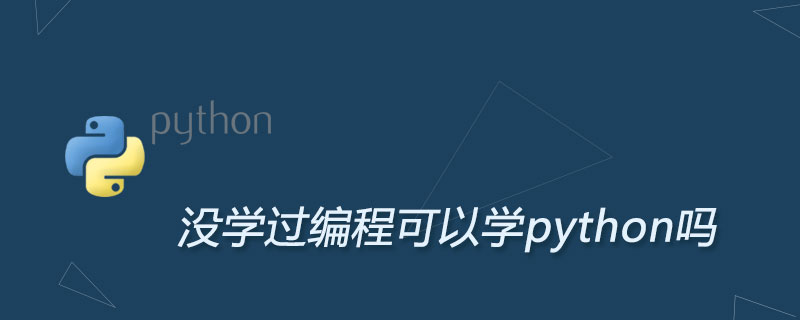 没学过编程可以学python吗