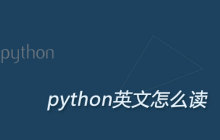python英文怎么读